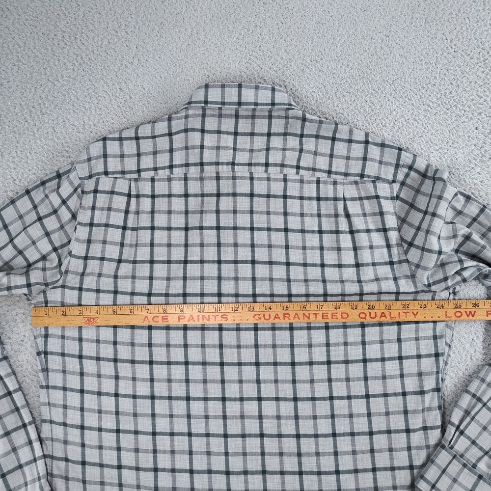 Peter Millar Collection Shirt Mens Extra Large Gray Plaid Winter Soft Twill EUC - Picture 11 of 16